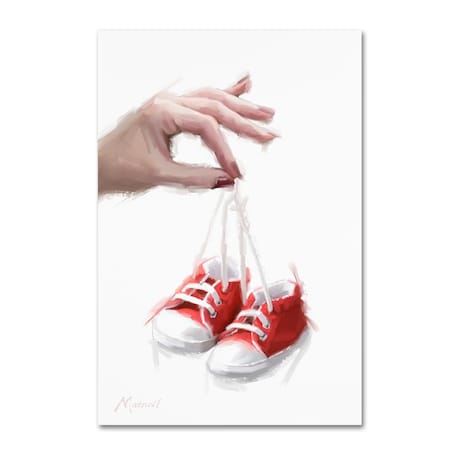 The Macneil Studio 'Baby Red Booties' Canvas Art,22x32